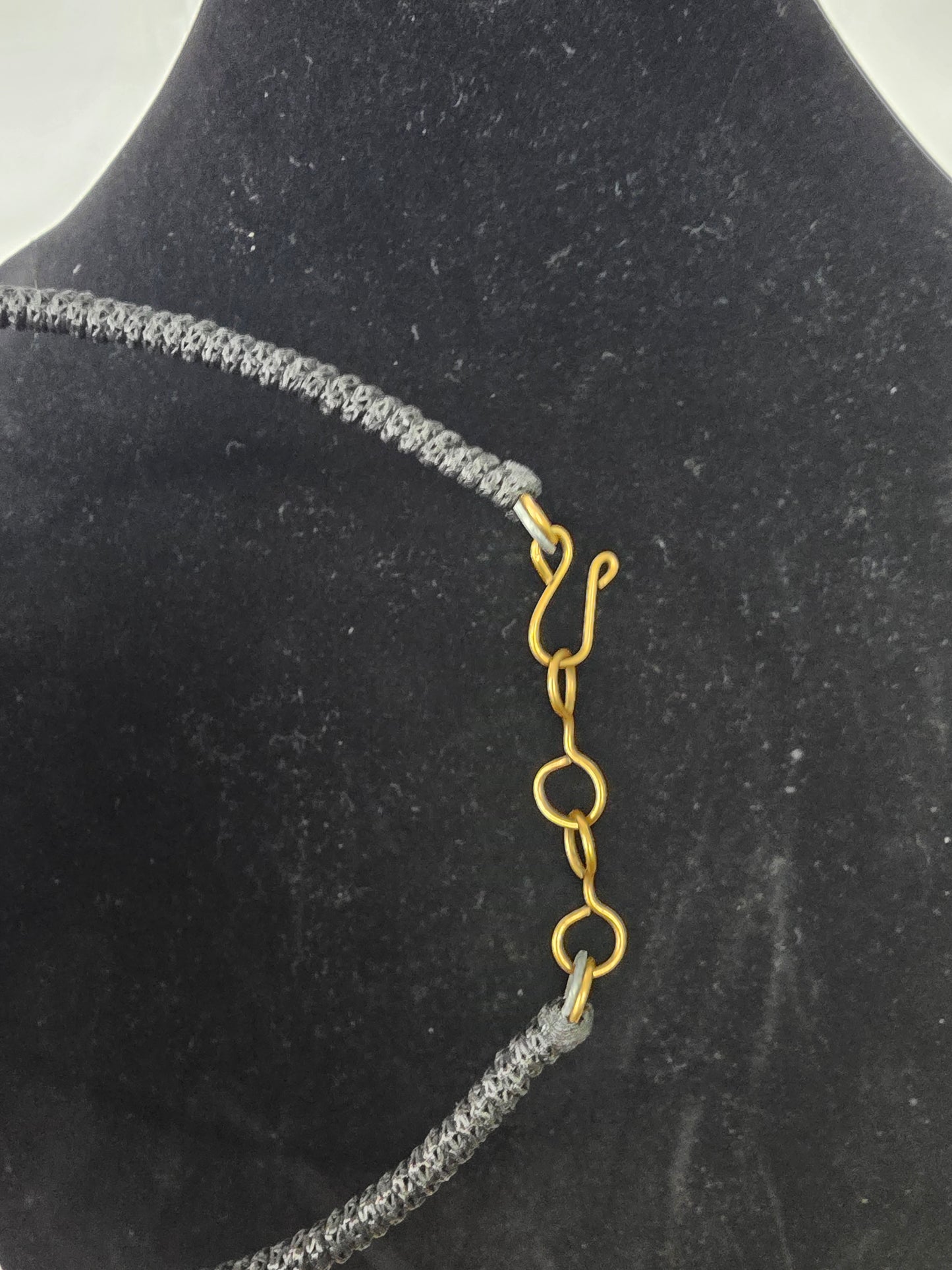 Triple Cowrie Braided Choker