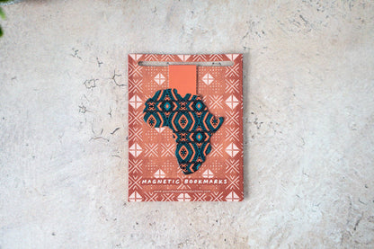 African Print Ankara Magnetic Bookmarks - Diamonds