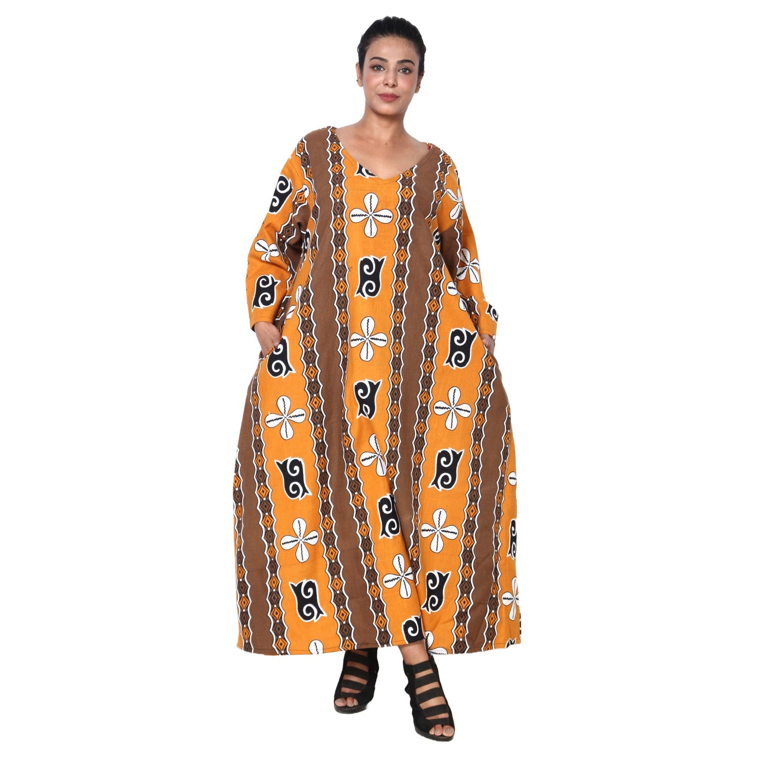 Women's Long Sleeve Loose Maxi Dress