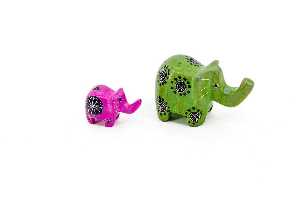 Soapstone Animal Figurine, elephant small