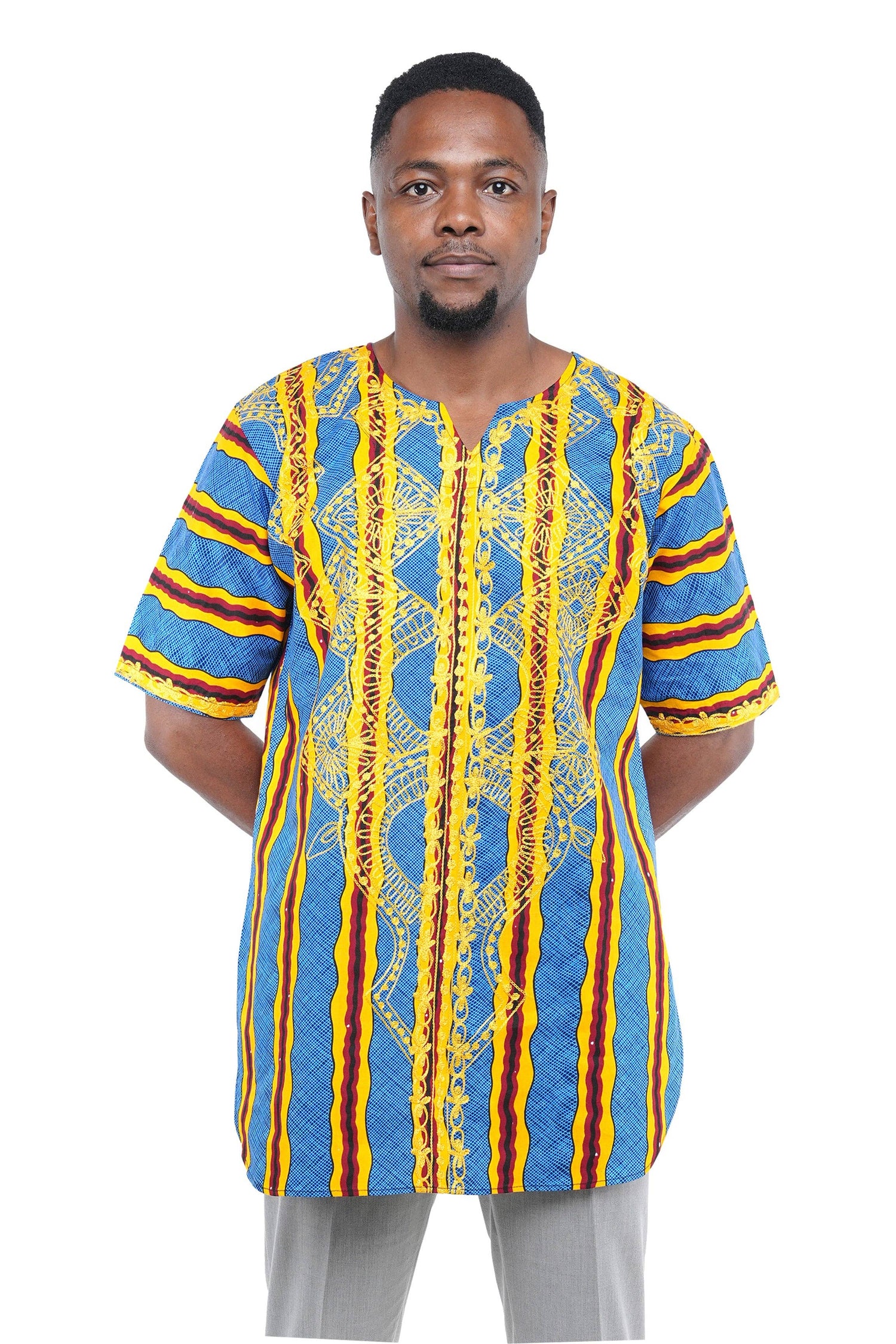 African Embroidered Summer Shirts For Men
