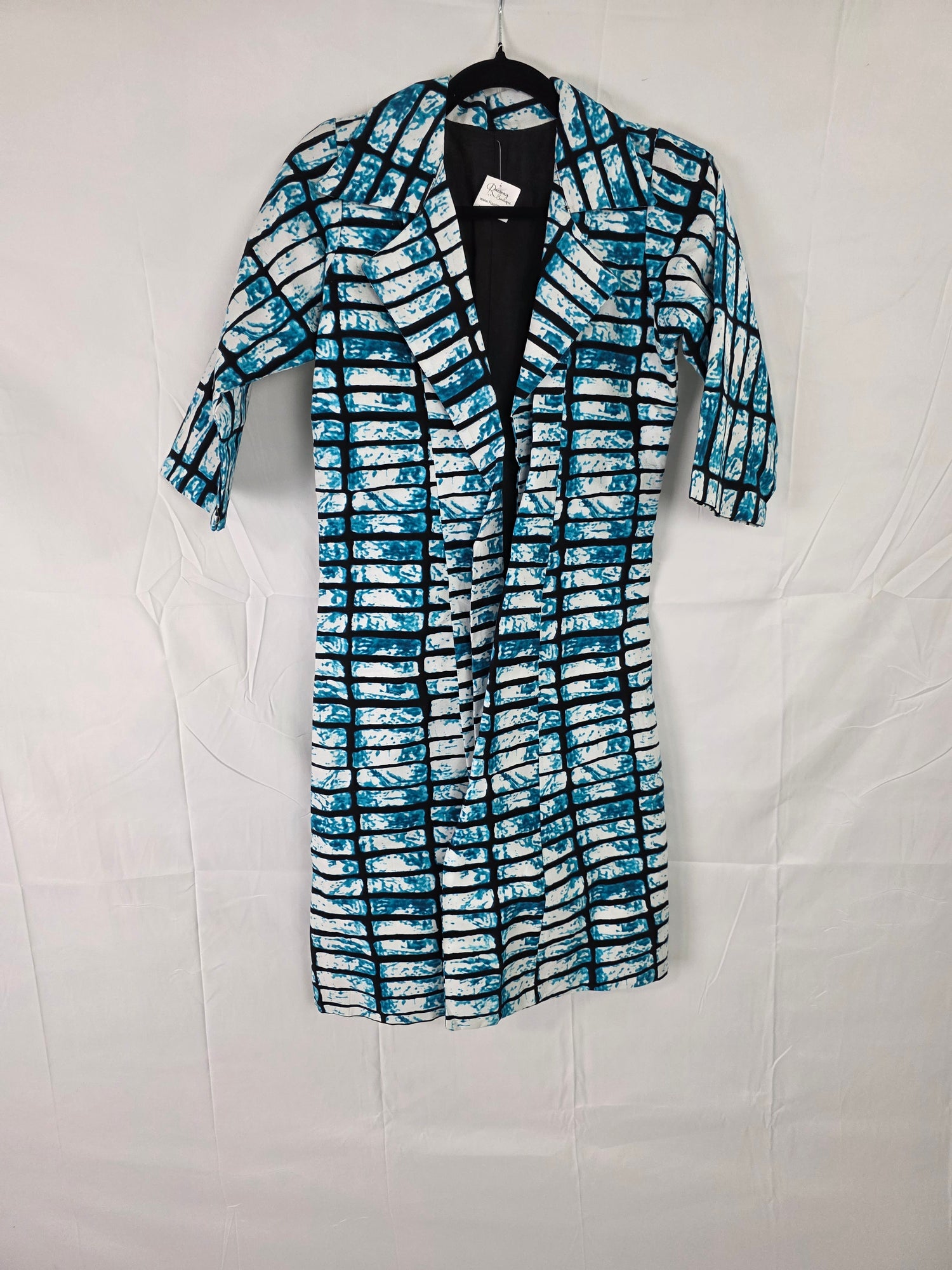 Girls Blue Patterned Blazer