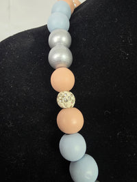 Beaded Pearl Necklace Bracelet Set