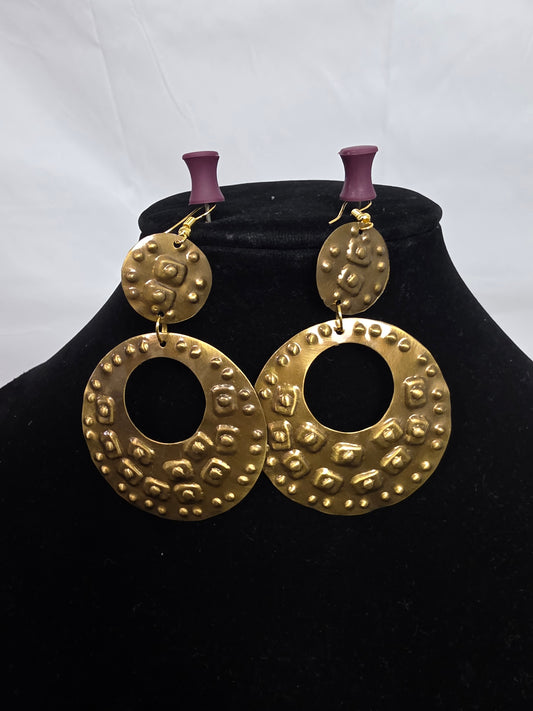 Copper Choker Earring Set