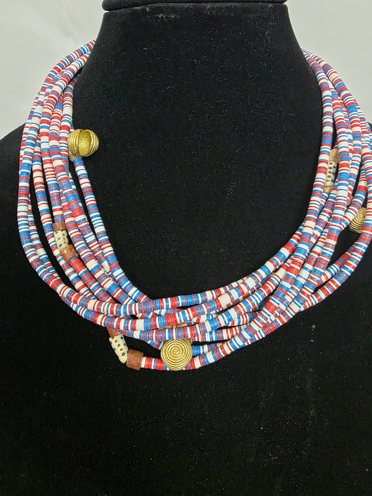 Multicolor African Beaded Necklace
