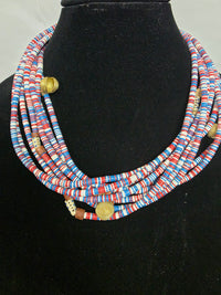 Multicolor African Beaded Necklace