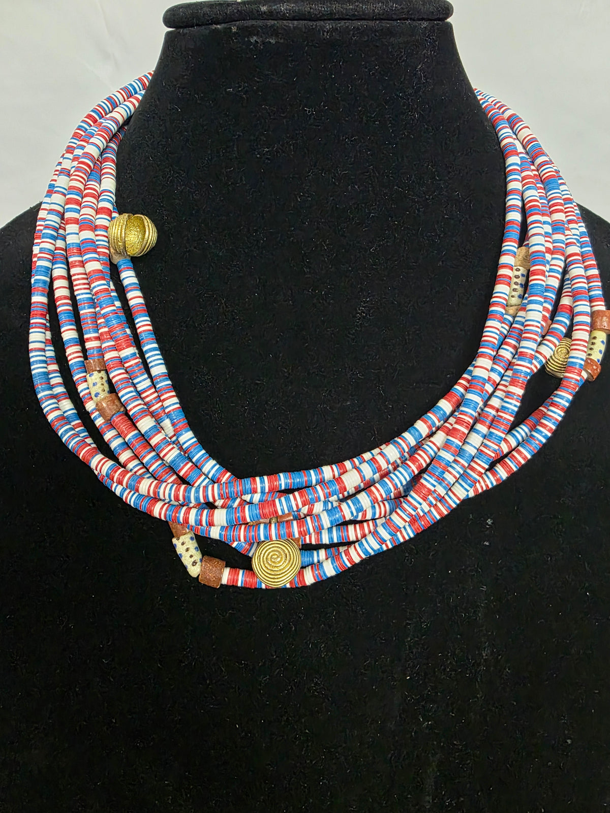 Multicolor African Beaded Necklace