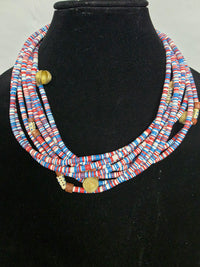 Multicolor African Beaded Necklace