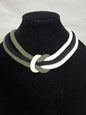 Three Toned Knotted Macrame Necklace