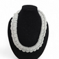 Grey Full Corded Macrame Necklace