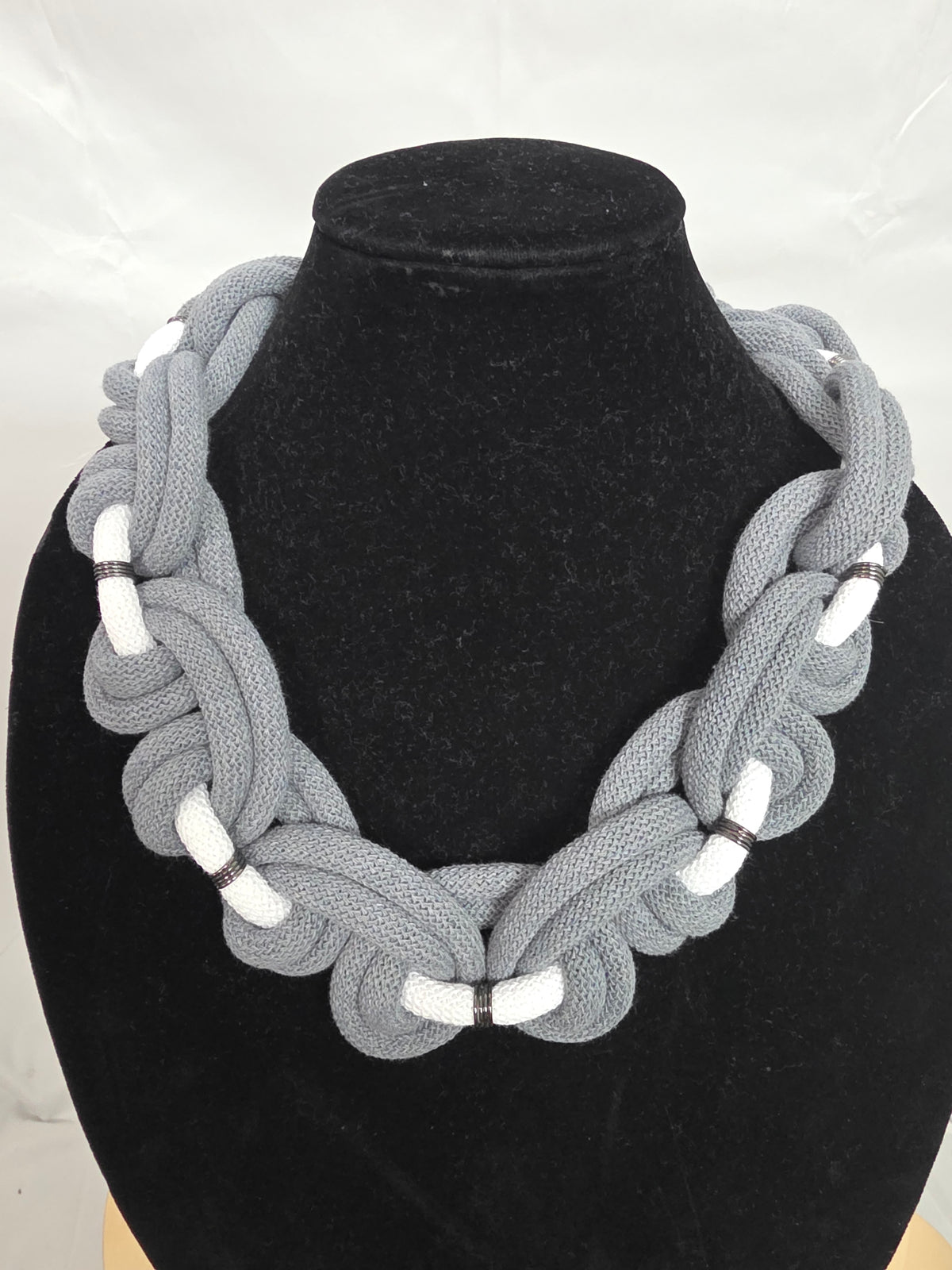 Two-Toned Full Corded Macrame Necklace