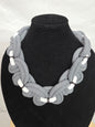 Two-Toned Full Corded Macrame Necklace