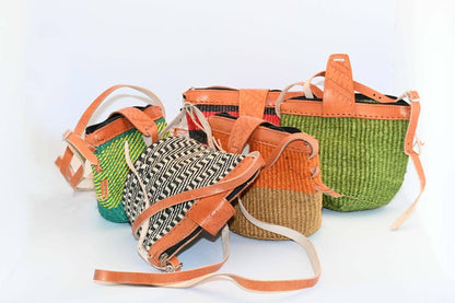 Purse, long leather strap