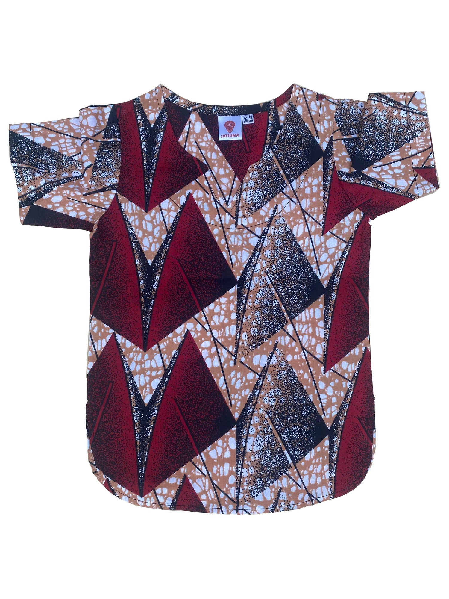 African Ankara Kente Shirt for Baby – Bold Traditional Print | Boys & Girls Unisex Top