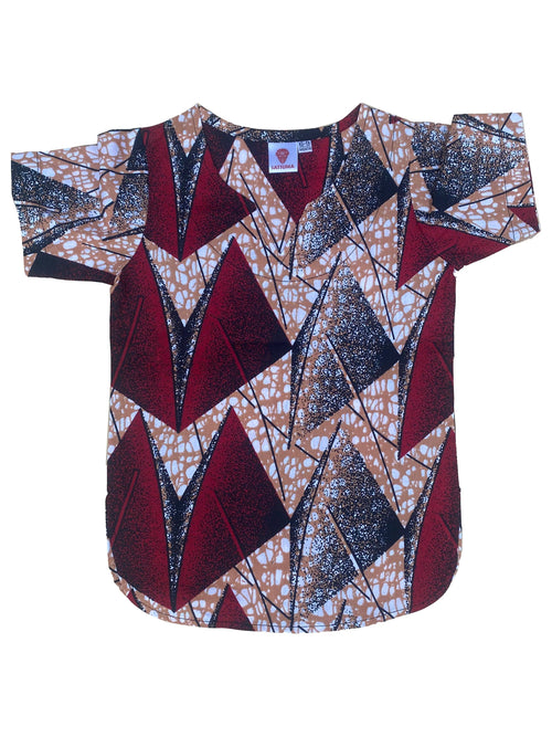 African Ankara Kente Shirt for Baby – Bold Traditional Print | Boys & Girls Unisex Top