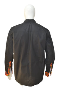Kente Trim Long Sleeves Shirt For Men