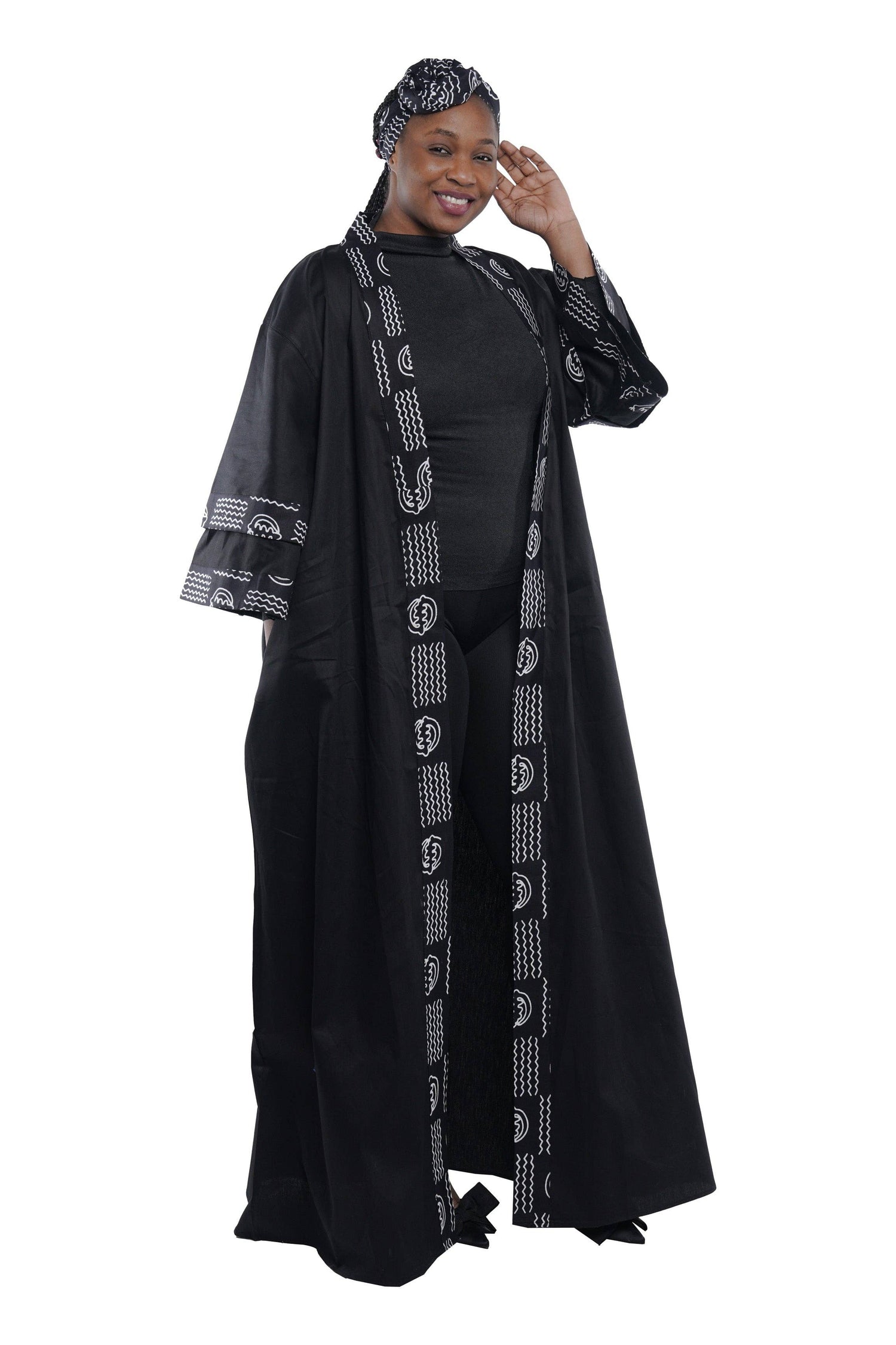 African Long Kimono | Robe | Duster | One Size