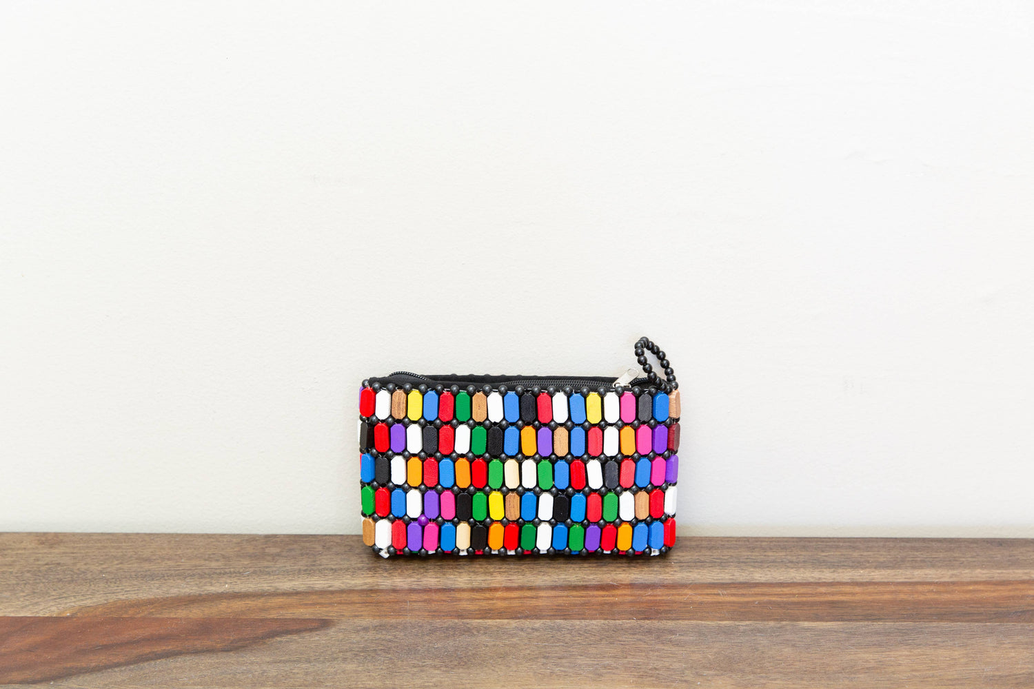 Multicolor Wooden Clutch Purse