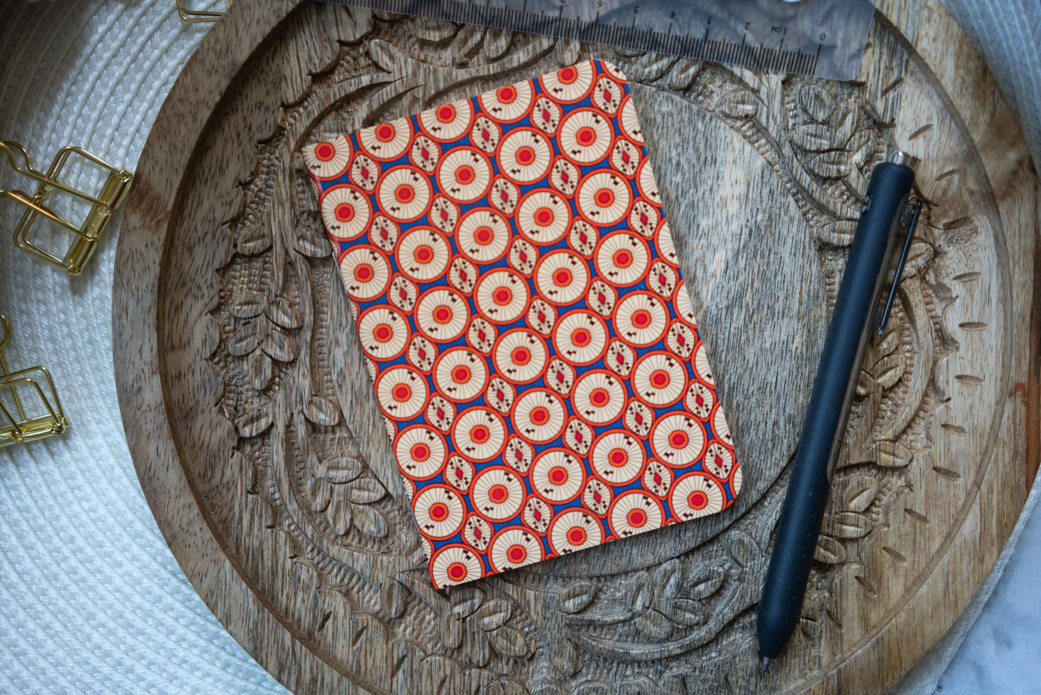 African Print Ankara-Inspired Pocket Notebooks - Circles