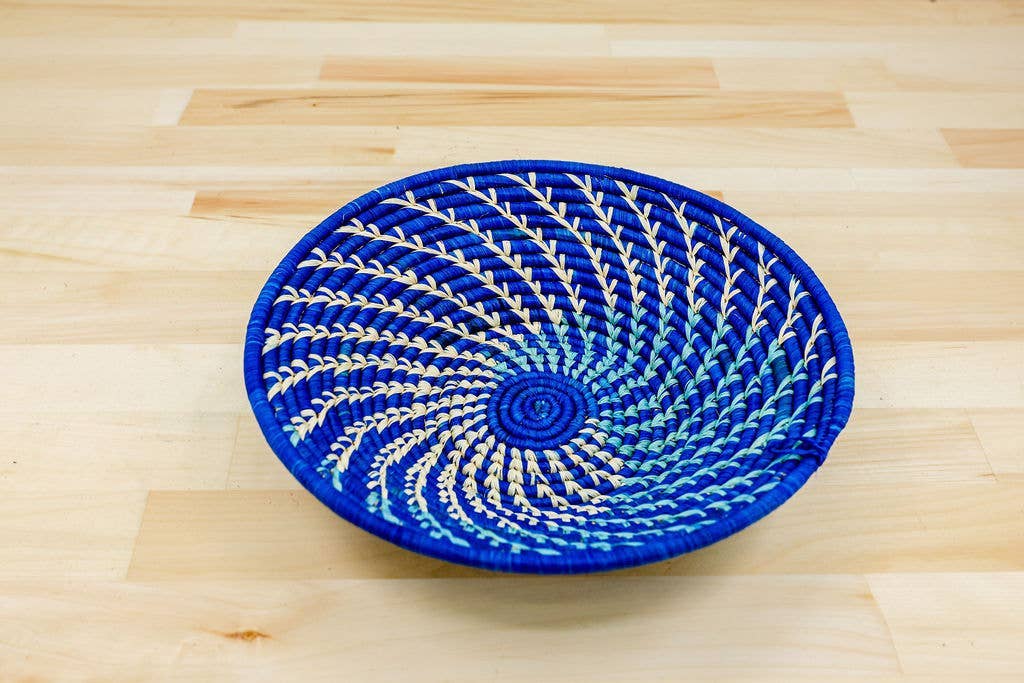 Green Raffia Fruit Basket