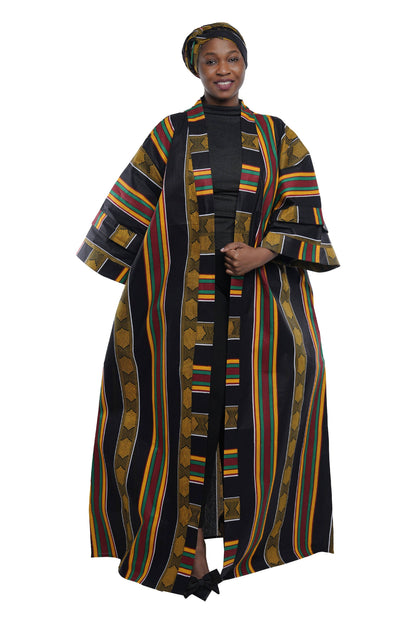 African Long Kimono | Robe | Duster | One Size