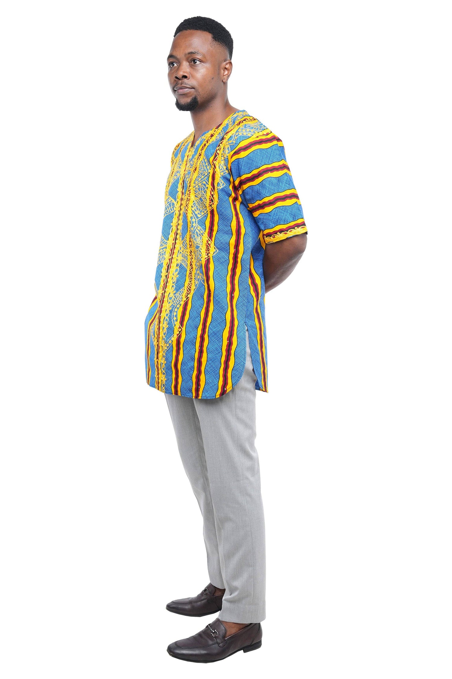 African Embroidered Summer Shirts For Men