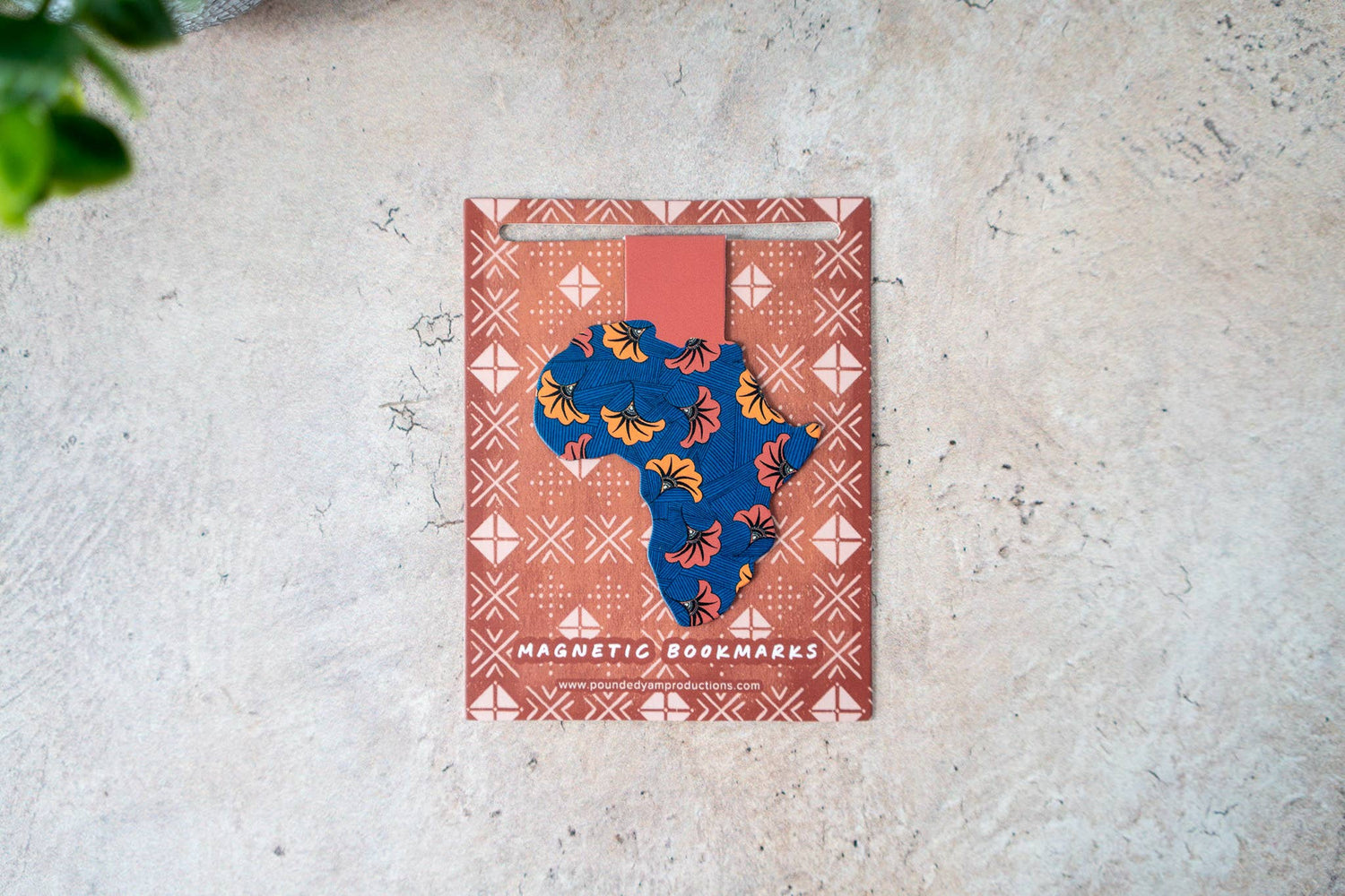 Ankara African Print Magnetic Bookmarks - Wedding Flowers