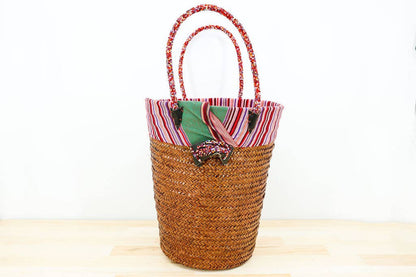 Kikapu Lamu Caramel Tote Basket