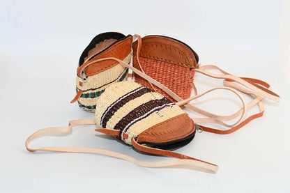 Purse, long leather strap