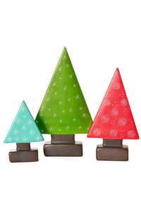 Large Soapstone Green Christmas Tree Sculpture