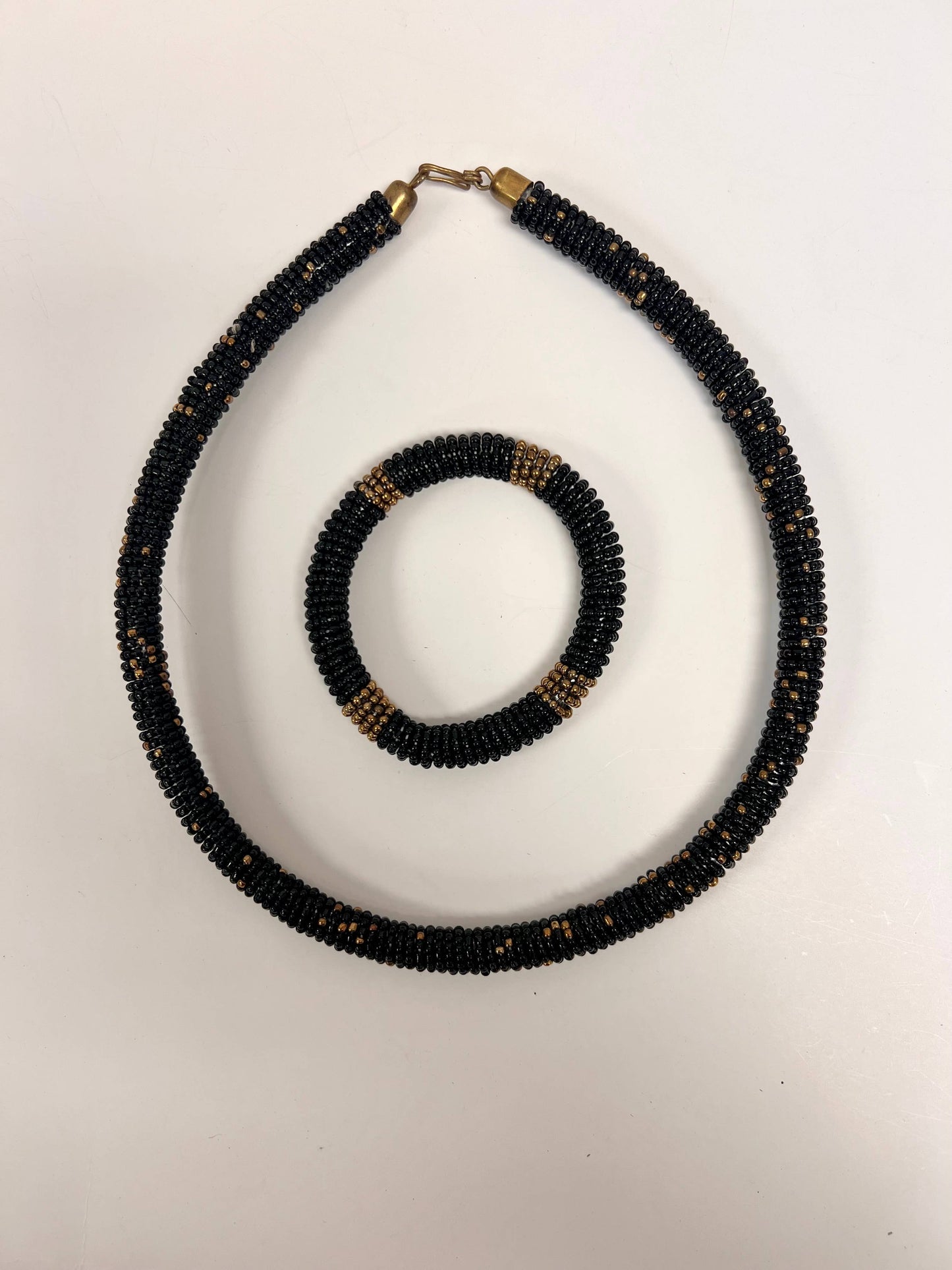 Maasai Necklace and Bracelet set, beaded