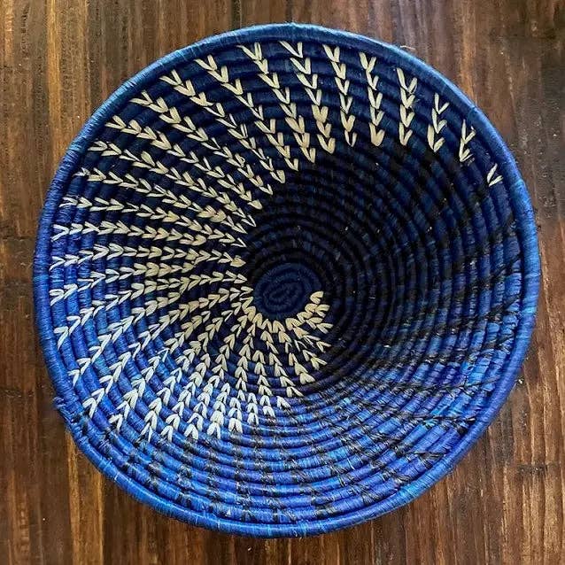 Green Raffia Fruit Basket