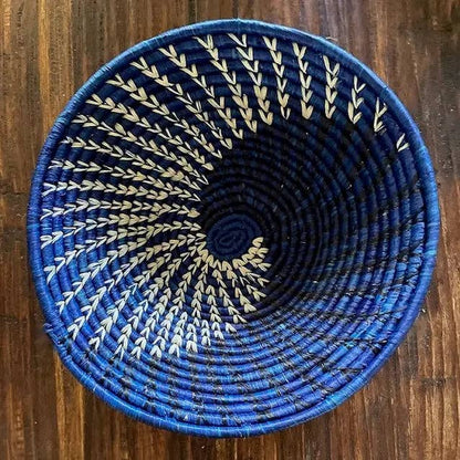 Green Raffia Fruit Basket
