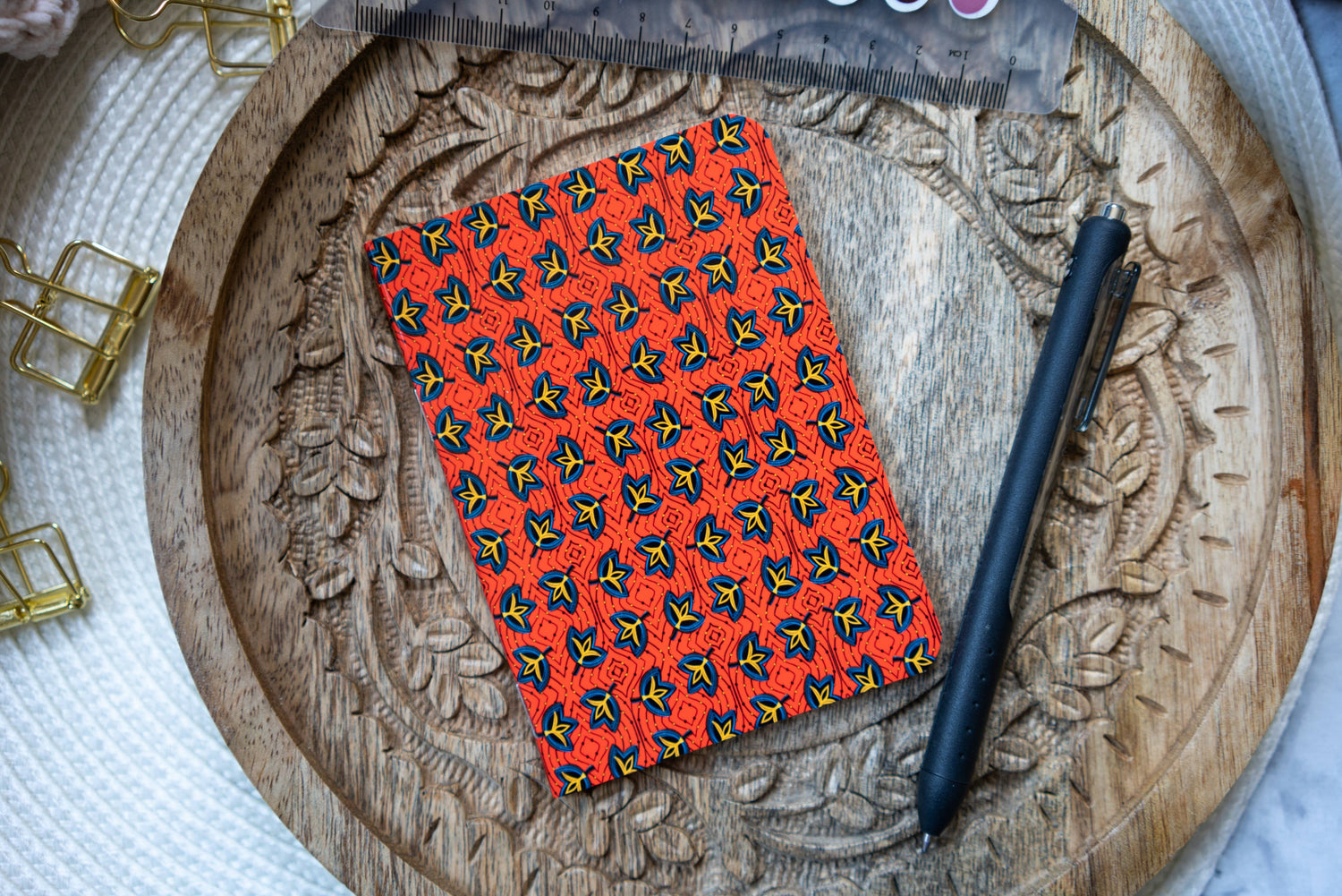African Print Ankara-Inspired Pocket Notebooks - Fans