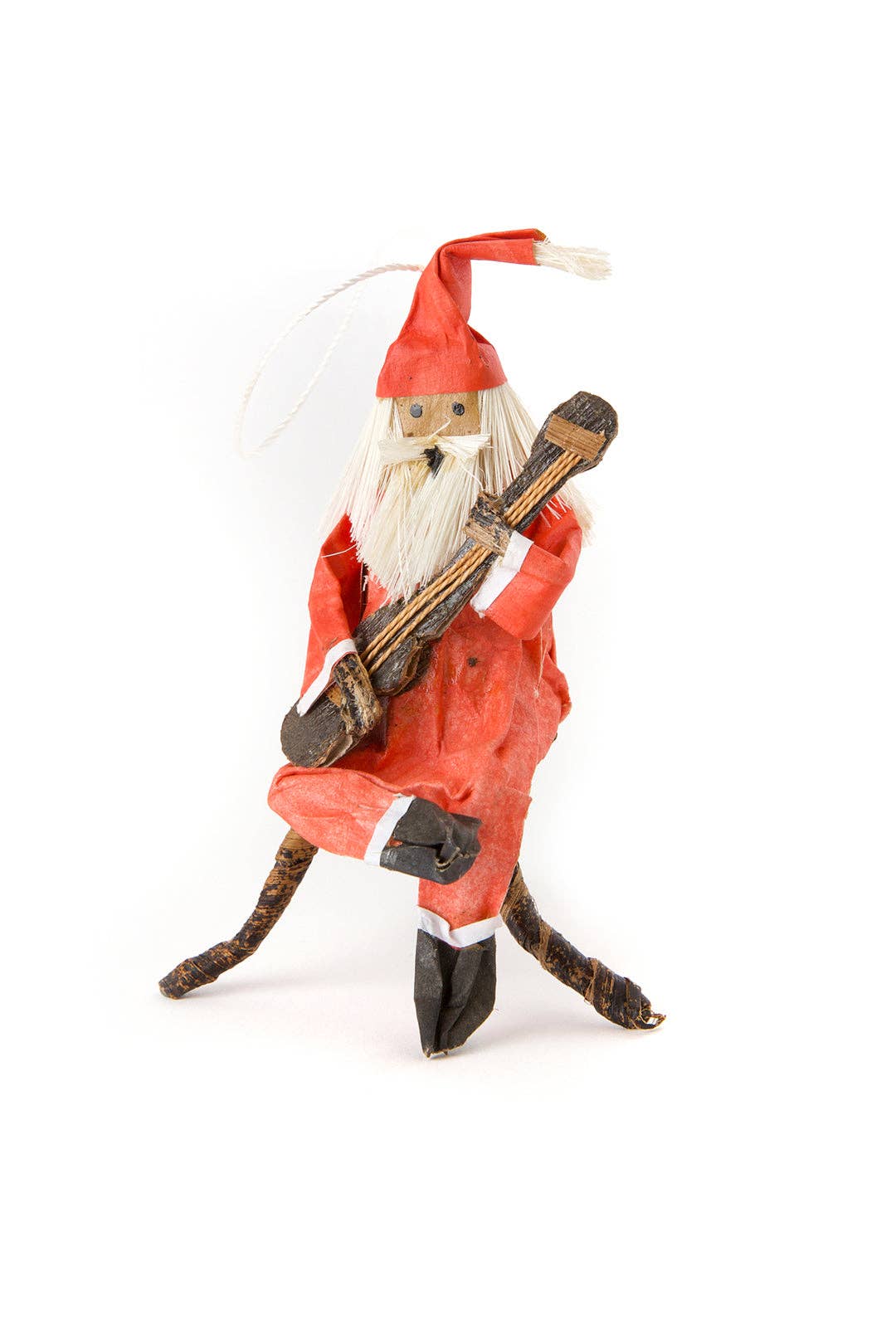 Strumming Santa Claus Holiday Ornament