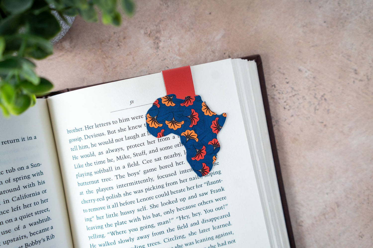 Ankara African Print Magnetic Bookmarks - Wedding Flowers