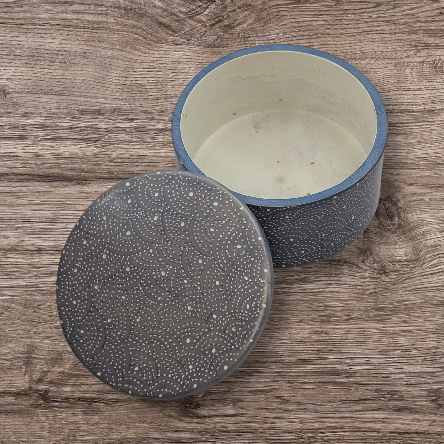 Spindle Mudcloth Soapstone Desktop Boxes