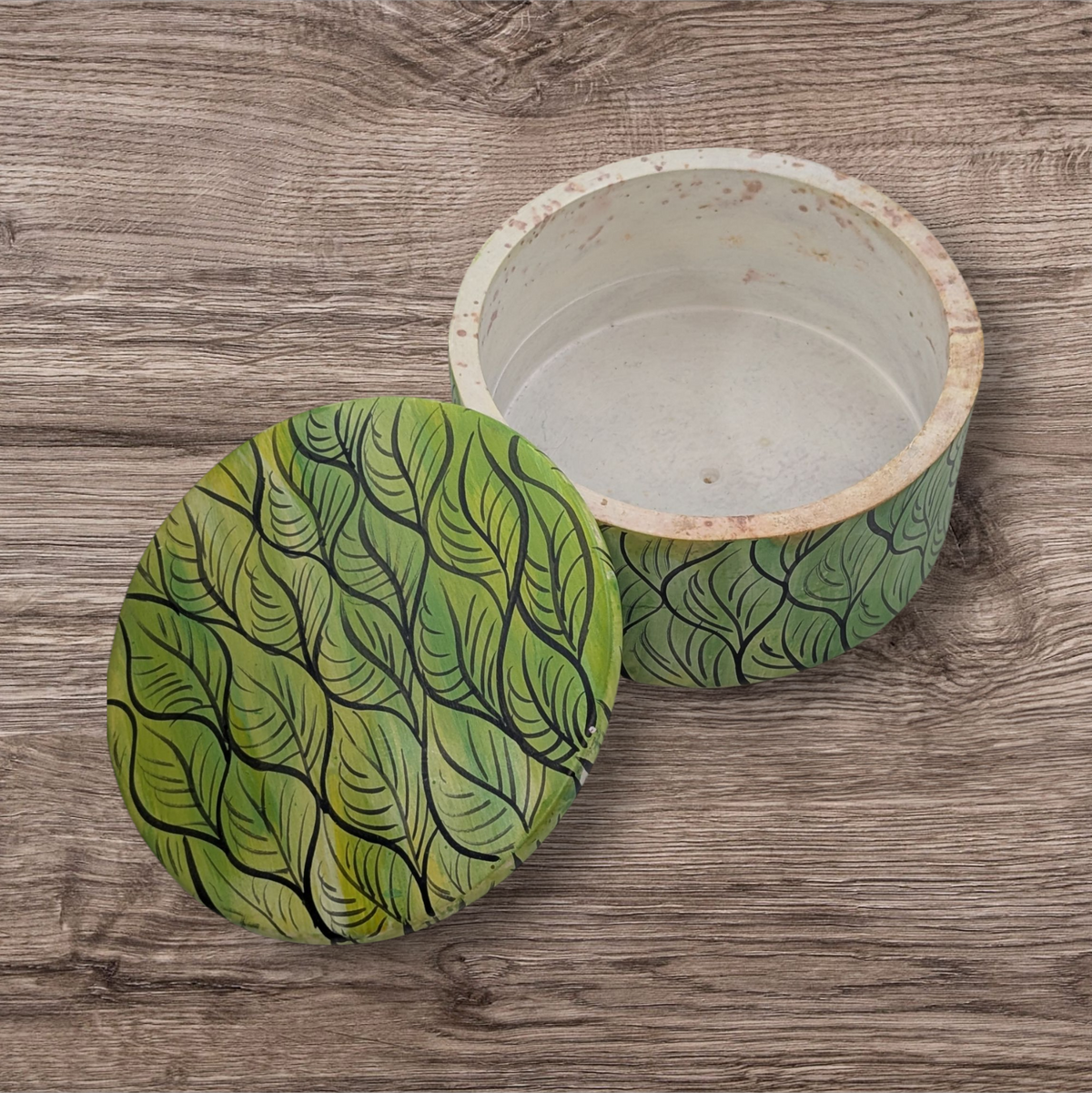 Spindle Mudcloth Soapstone Desktop Boxes