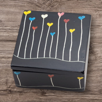 Spindle Heart Soapstone Desktop Box