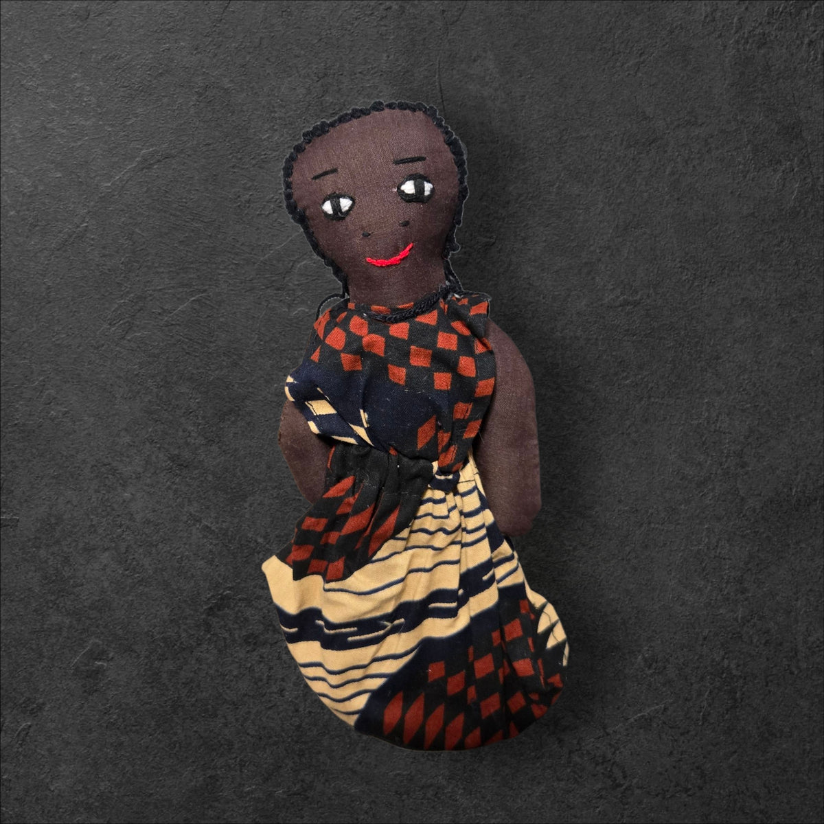 African Cloth Black Doll