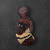 African Cloth Black Doll