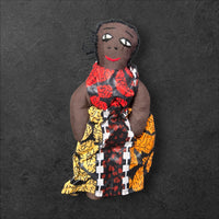 African Cloth Black Doll