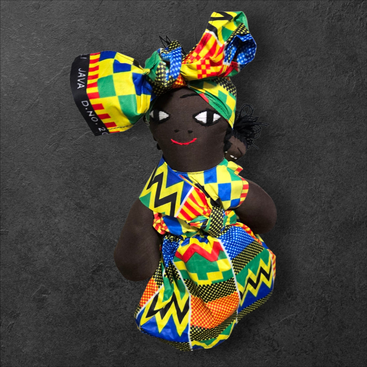 African Cloth Black Doll