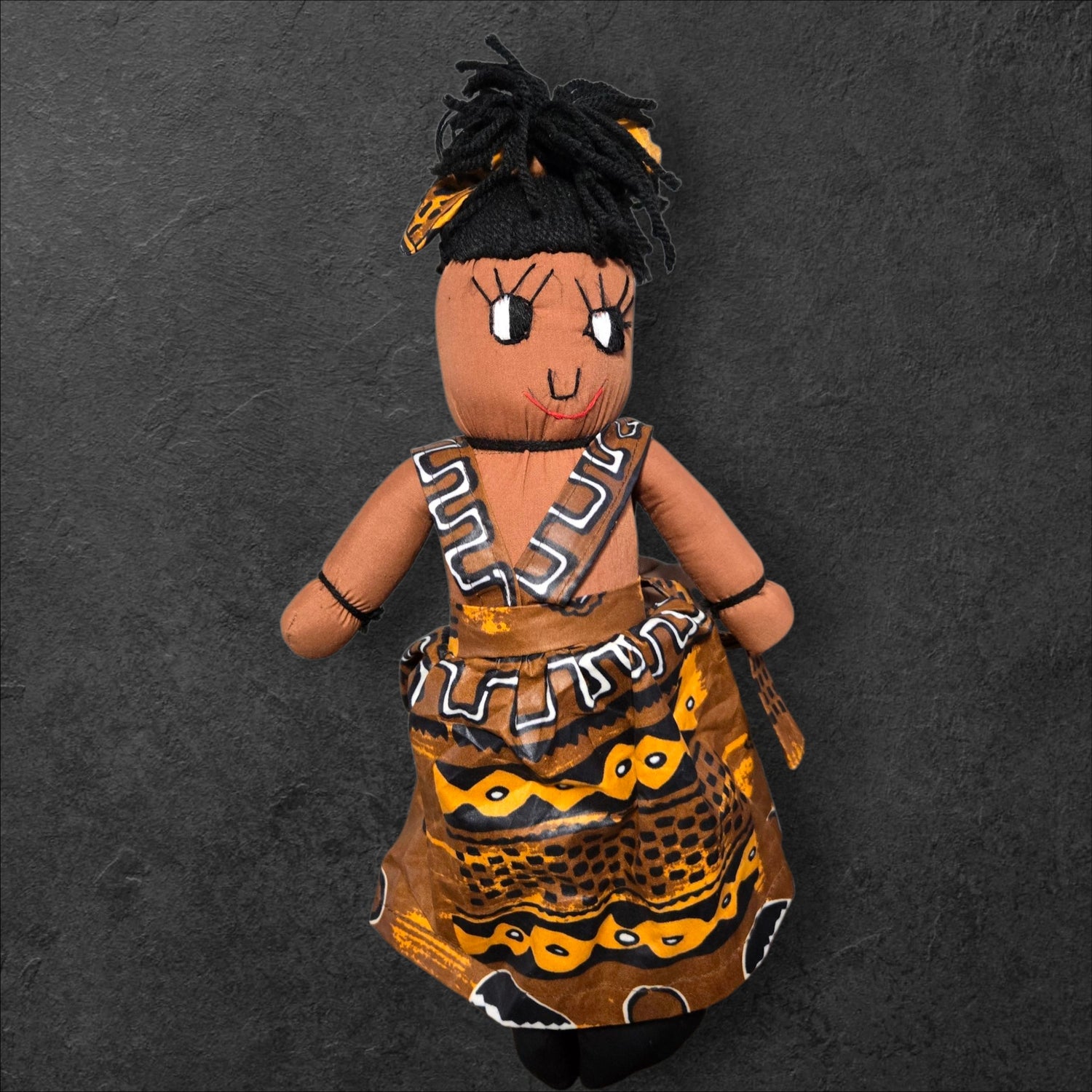 African Cloth Black Doll