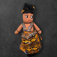 African Cloth Black Doll
