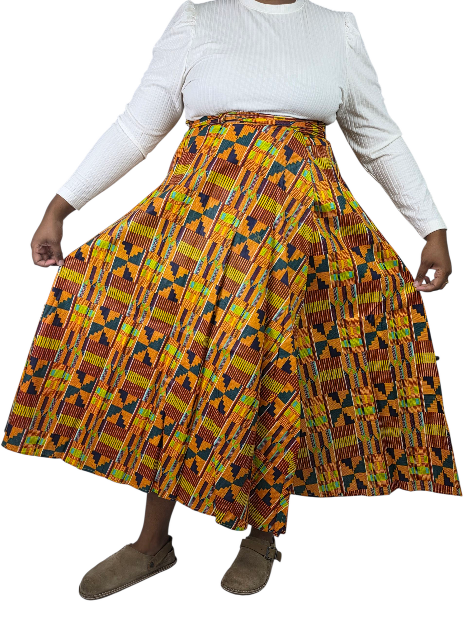 Wraparound Skirt Kente Pattern