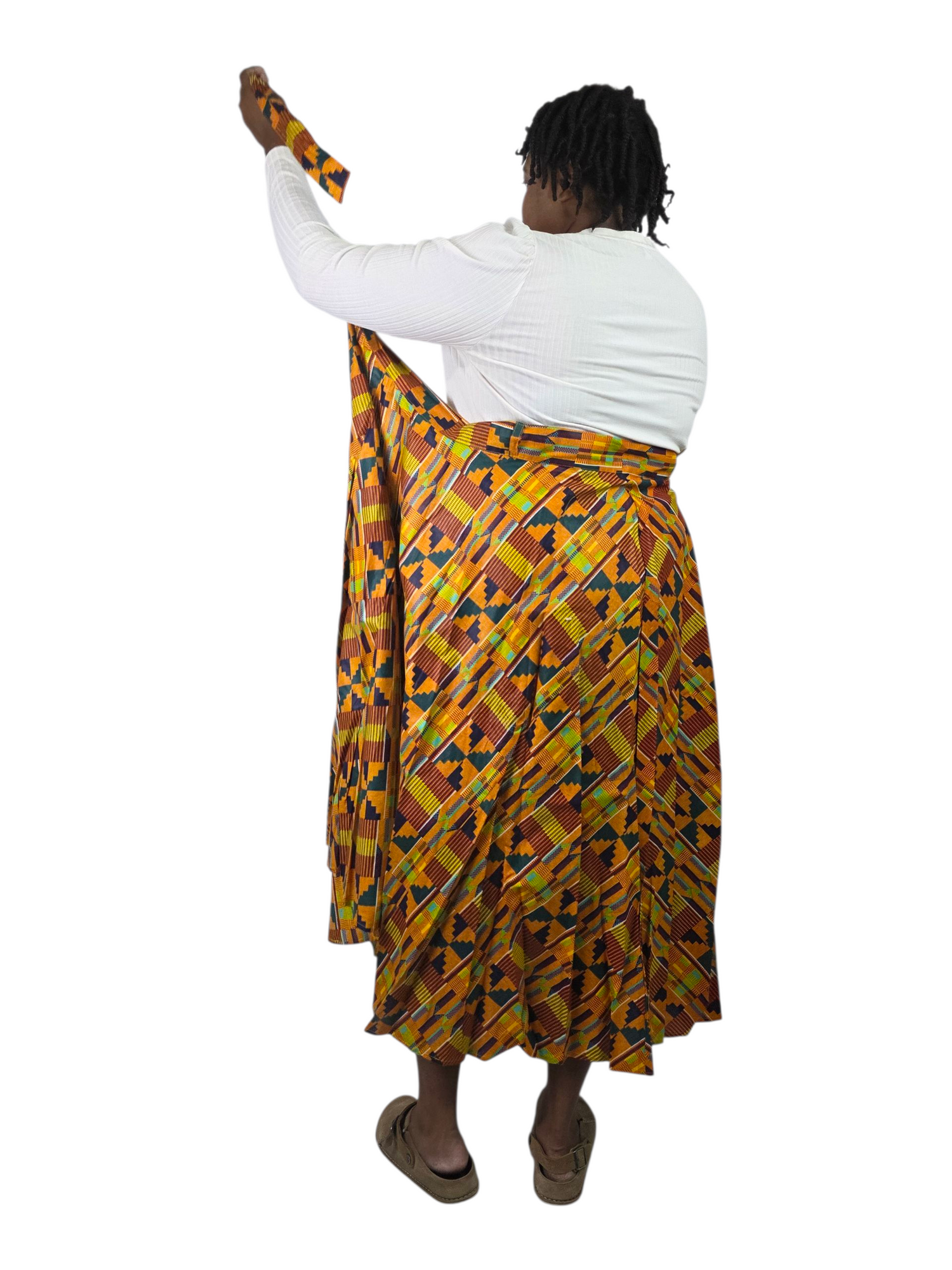Wraparound Skirt Kente Pattern