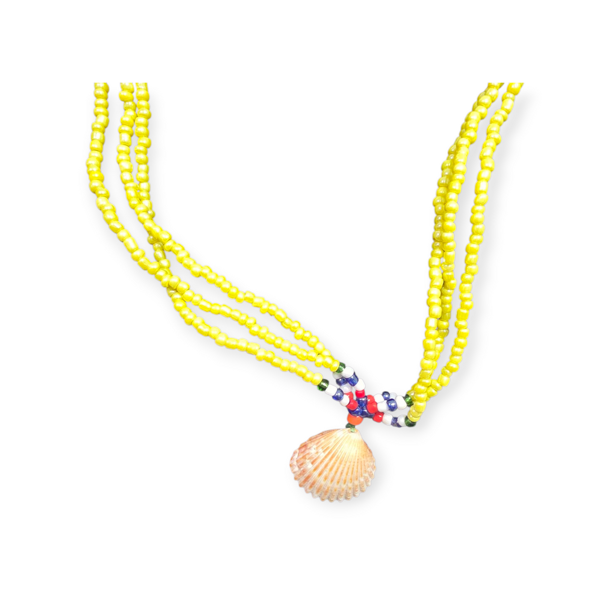 Gambian Beaded Shell Necklace