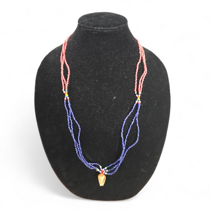 Gambian Beaded Shell Necklace