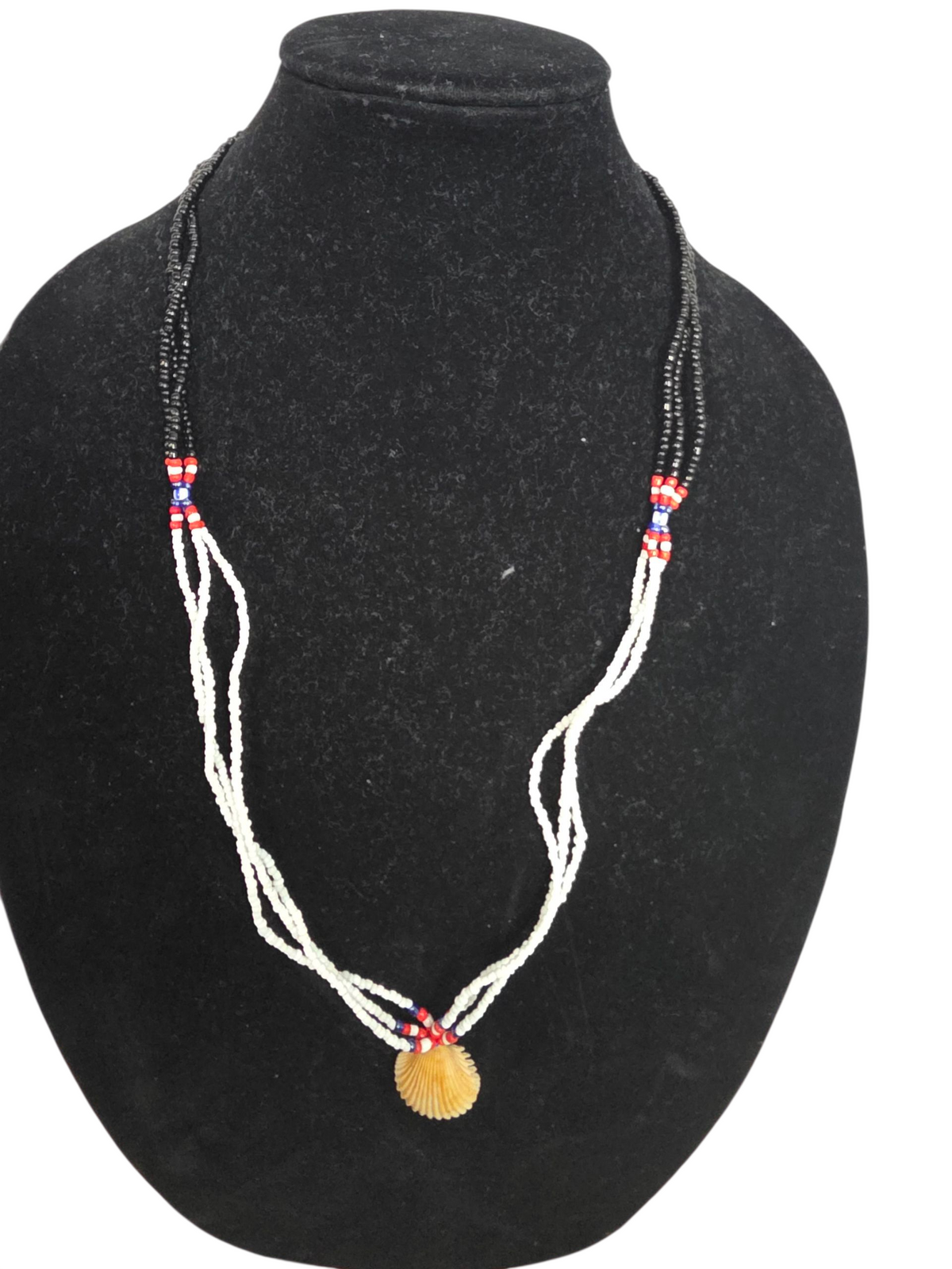 Gambian Beaded Shell Necklace